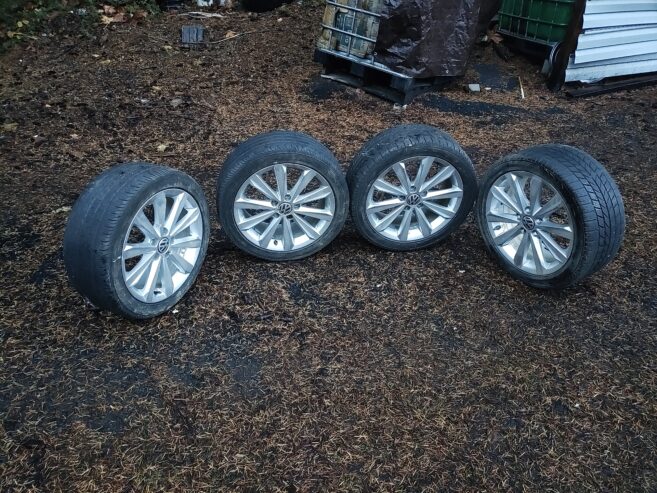 17″ Volkswagen Aluminum Wheels and Tires