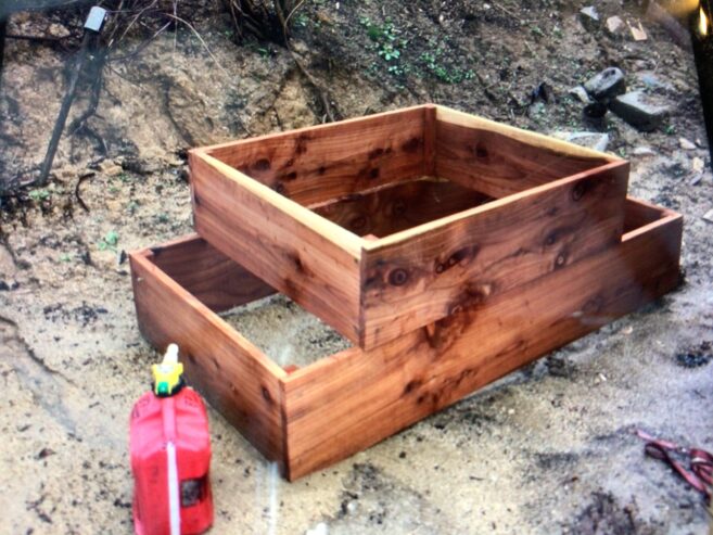 Redwood Raised beds