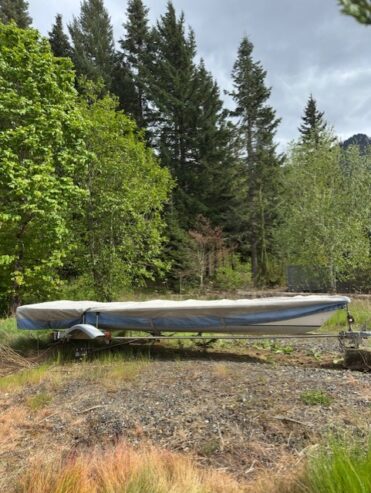 Laser Sailboat with Trailer