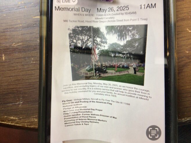 Memorial Day service