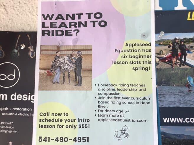 Riding lessons
