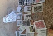 die cuts, stamps, stencils