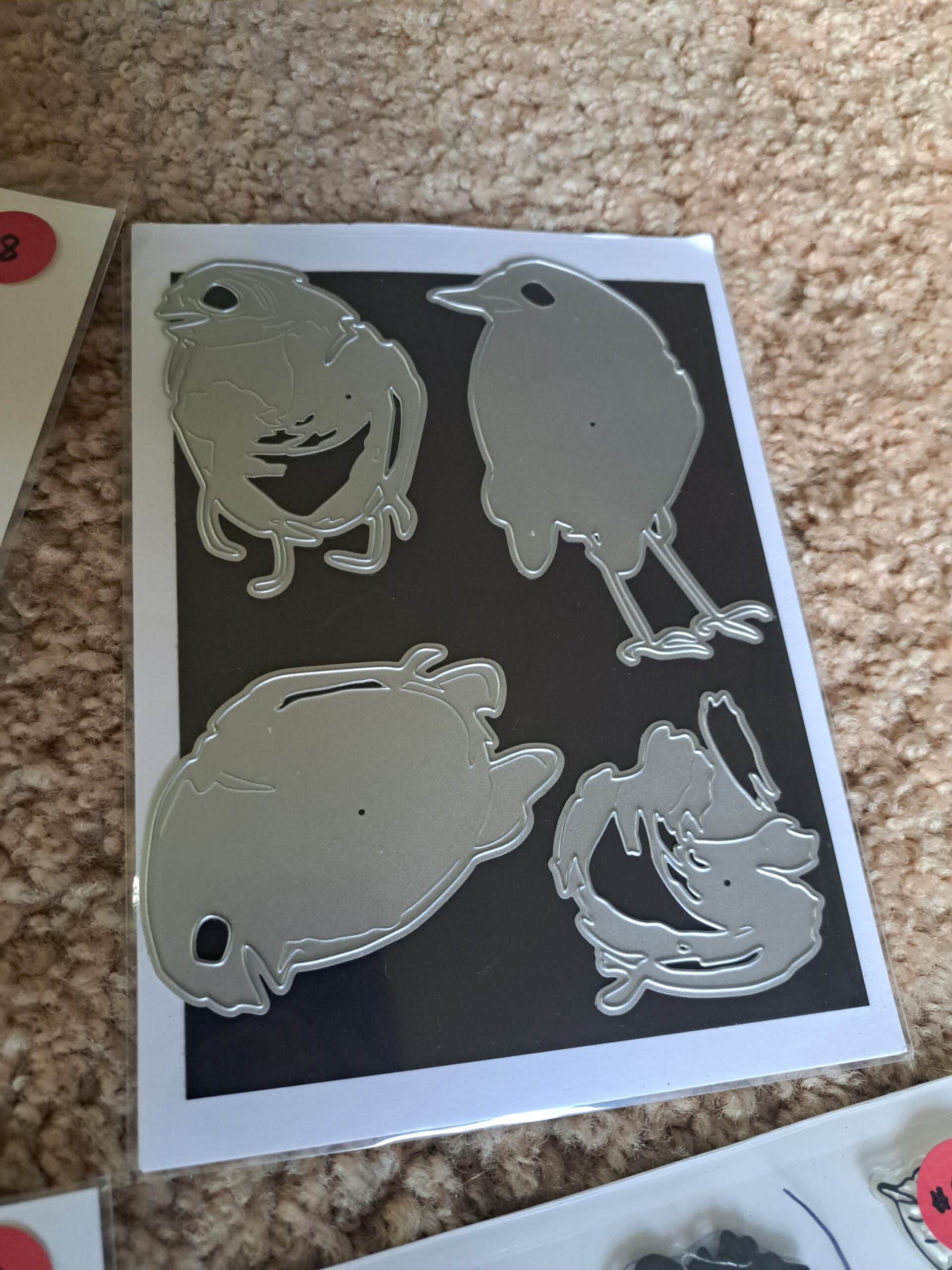 die cuts, stamps, stencils