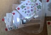 die cuts, stamps, stencils