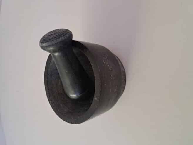 stone morter and pestle