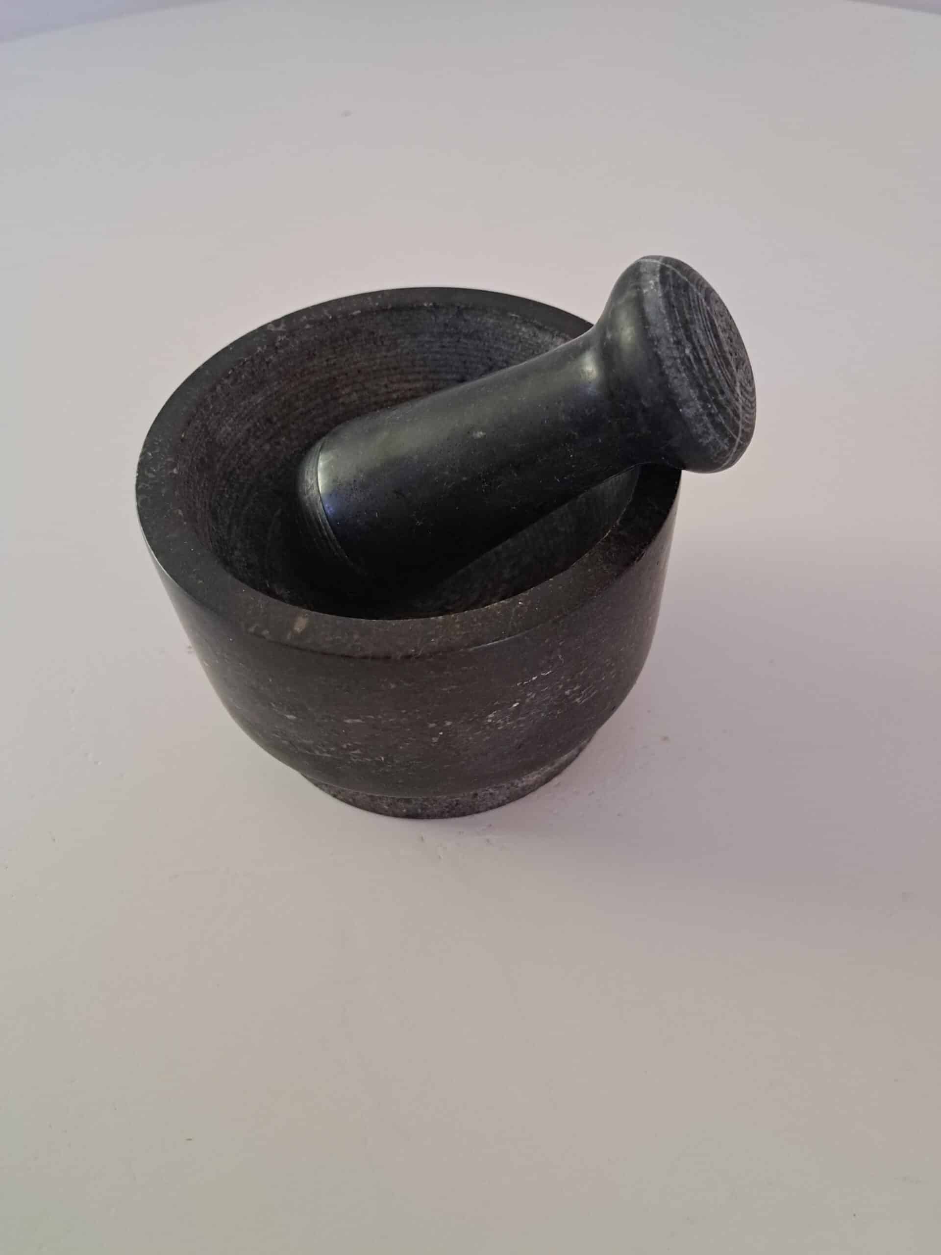 stone morter and pestle