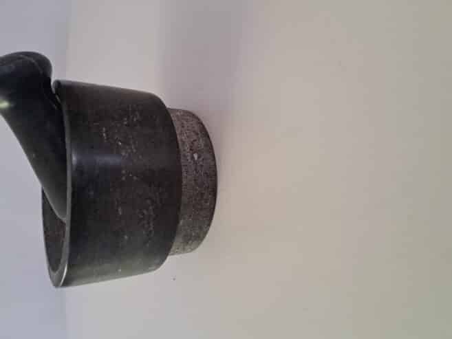 stone morter and pestle