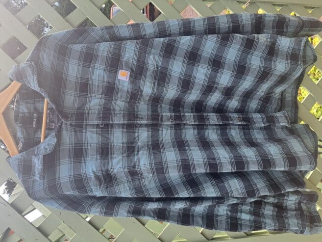2 XL Carharrtt plaid shirt