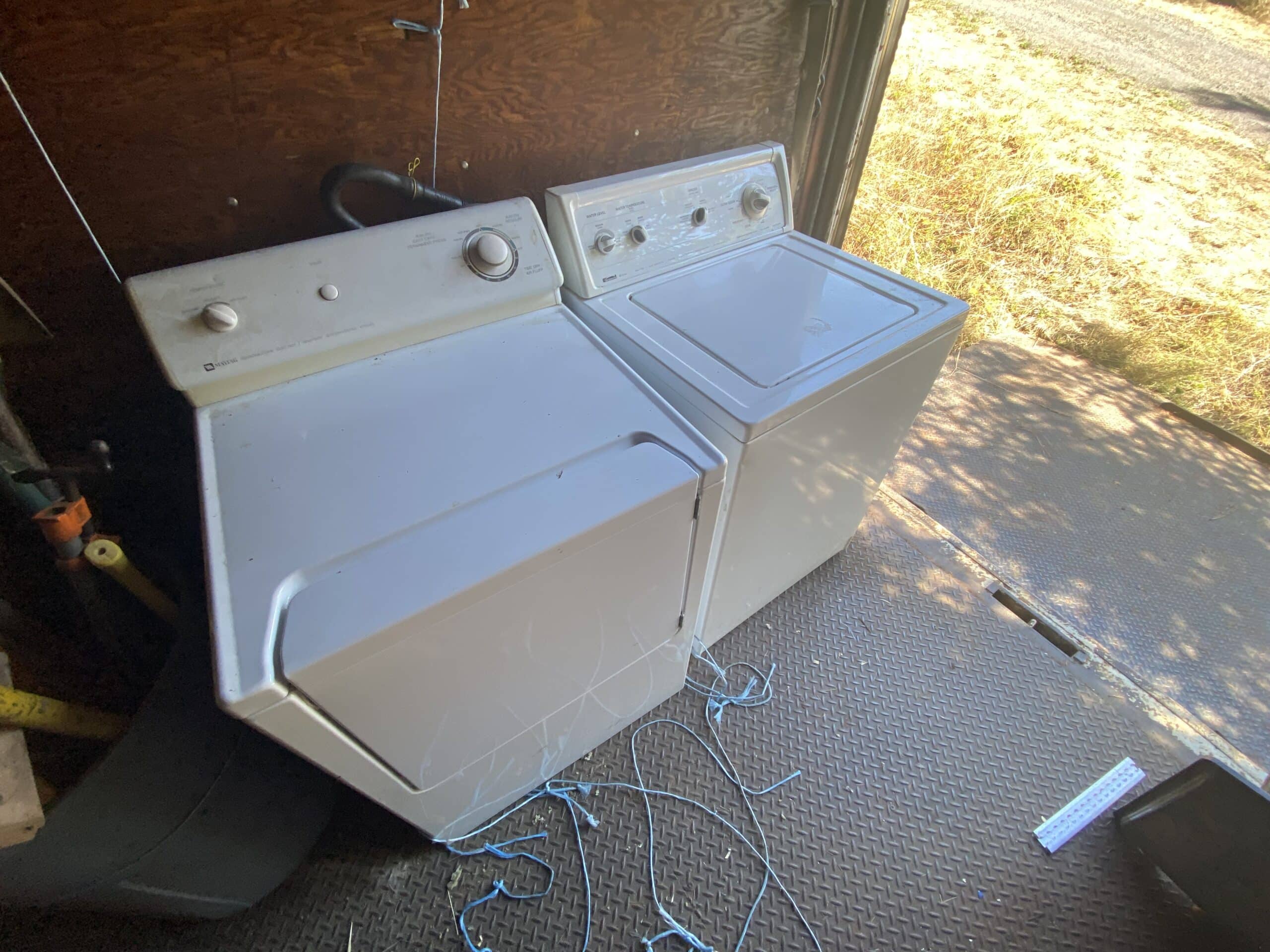 Kenmore washer, Maytag dryer