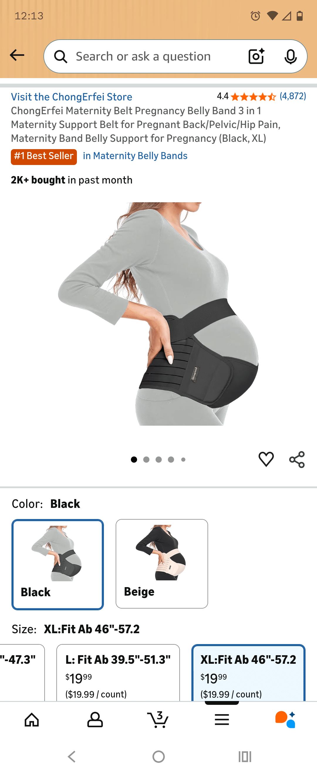 Maternity Support Belt – XL