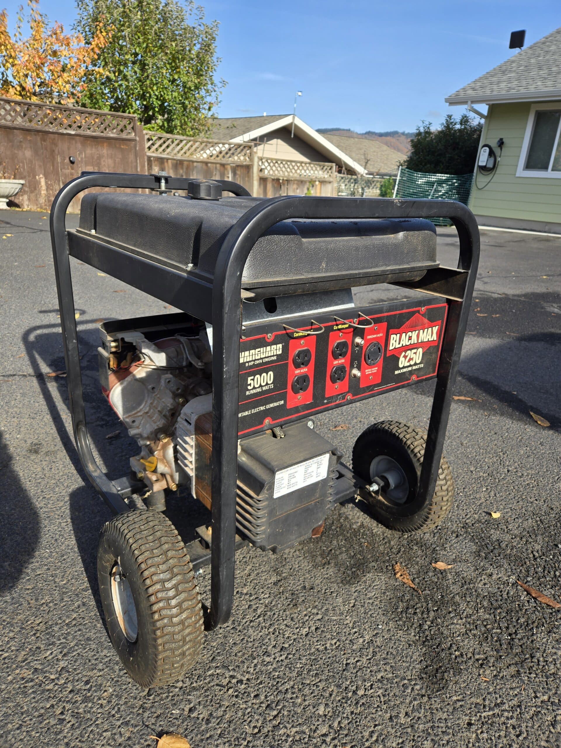 Black Max 6250 Watts Generator