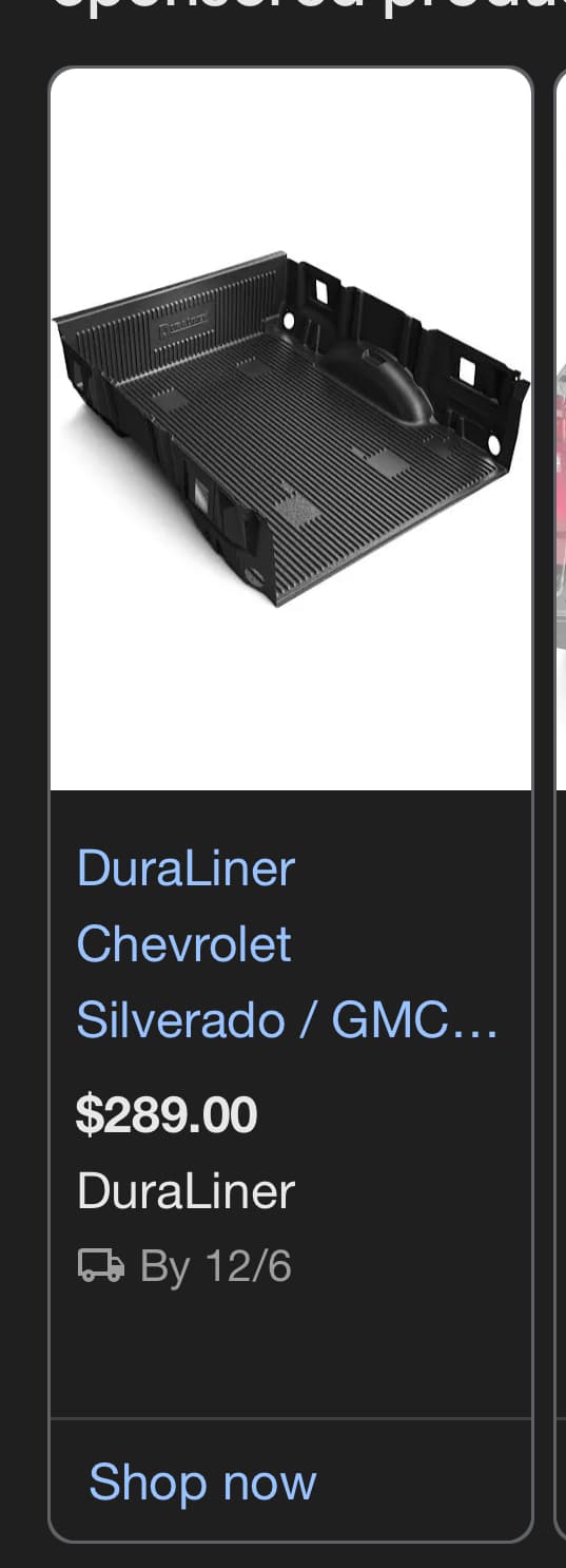 Chevy bed liner 2019-2025
