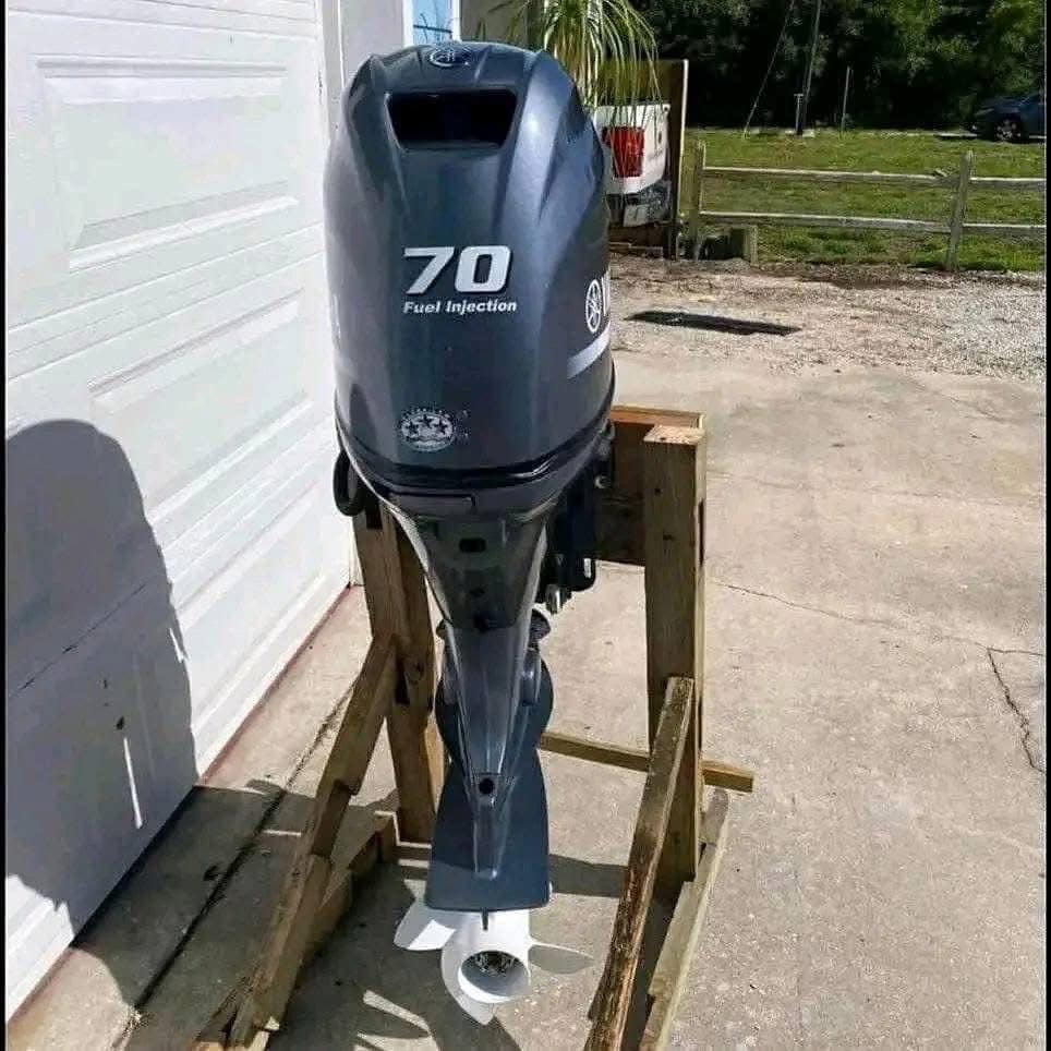 Slightly Used Yamaha 70HP 4 Stroke Outboard Motor Engine
