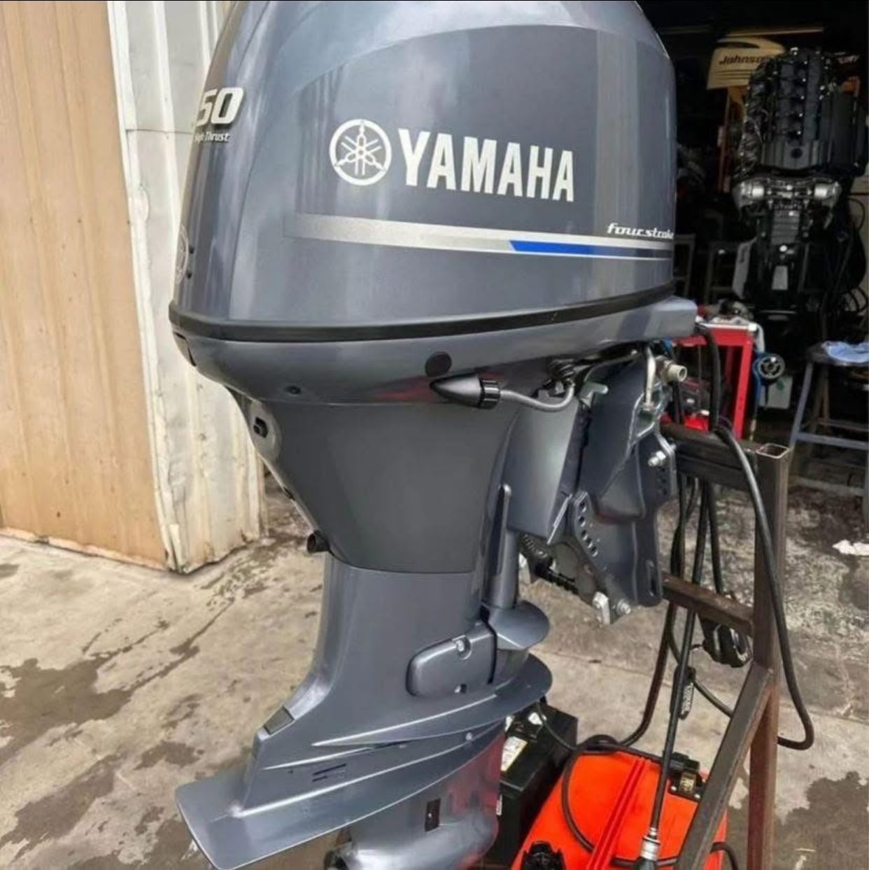 Slightly Used Yamaha 50HP 4 Stroke Outboard Motor Engine