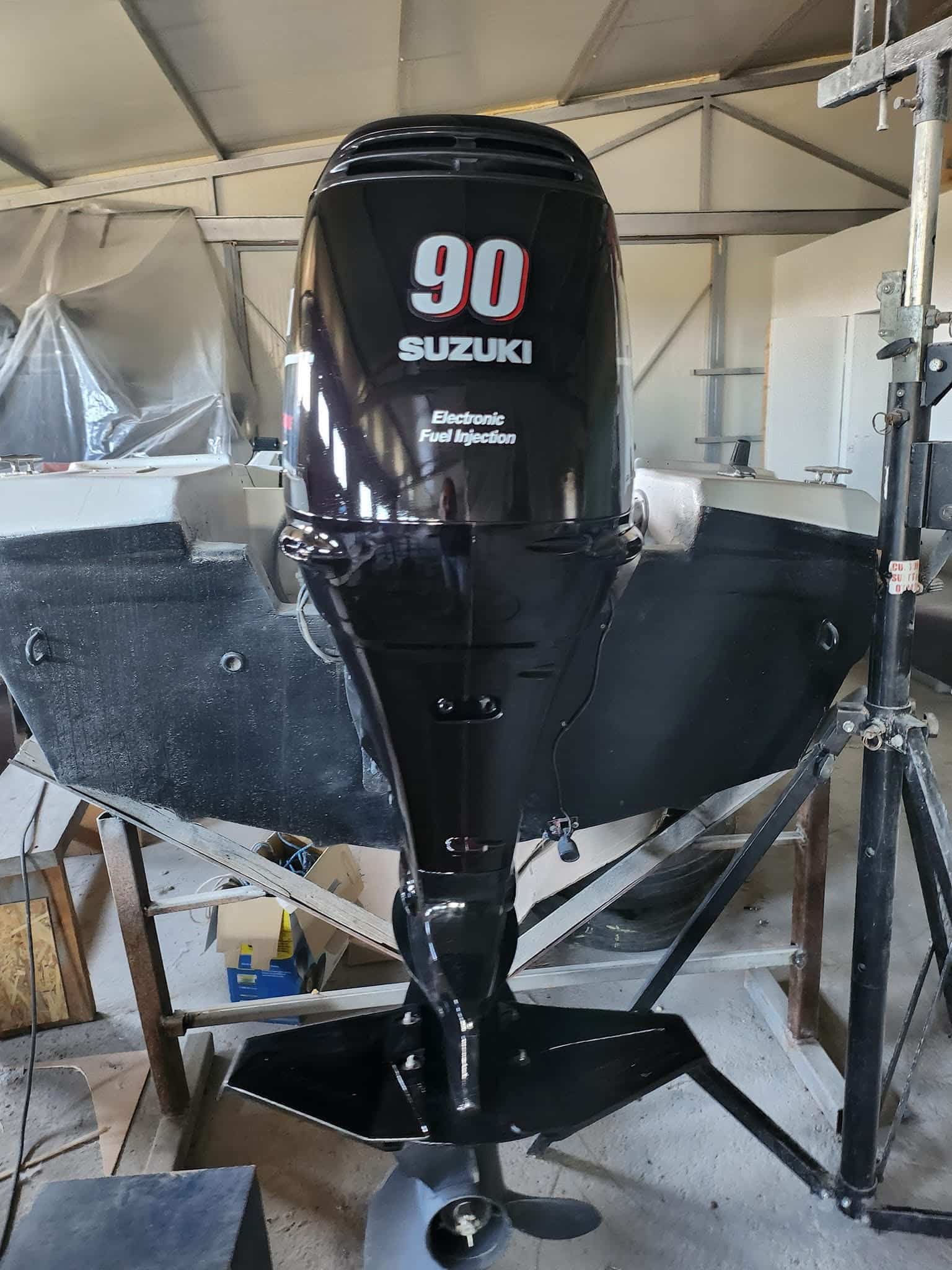 Slightly Used Suzuki 90HP 4 Stroke Outboard Motor Engine