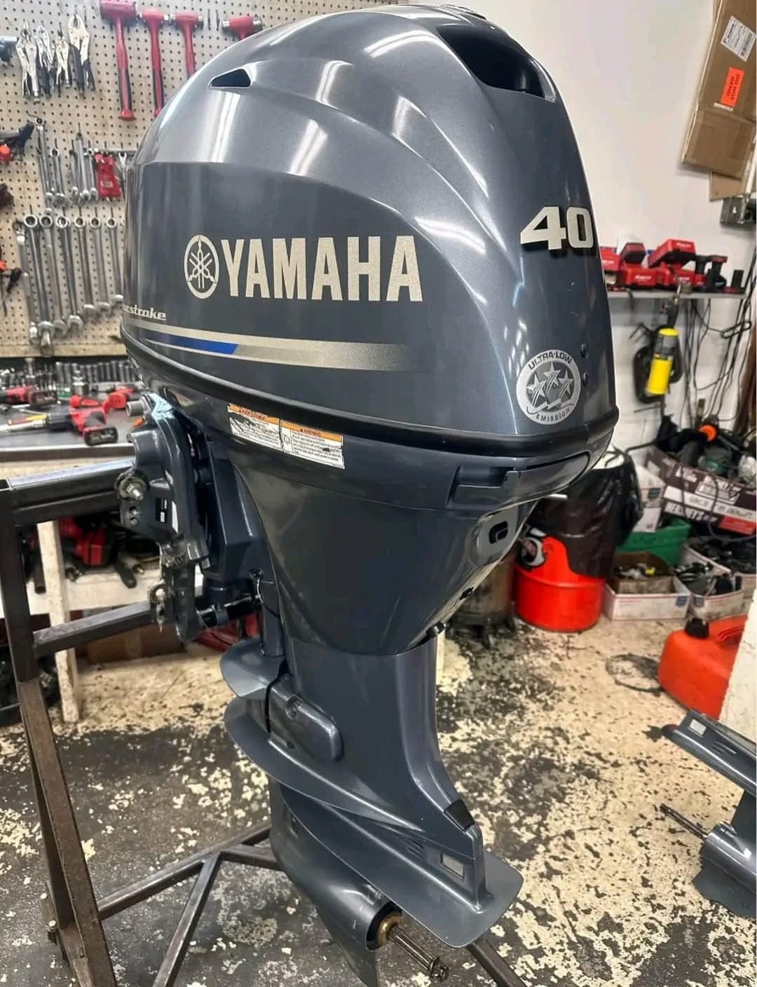 Slightly Used Yamaha 40HP 4-Stroke Outboard Motor Engine