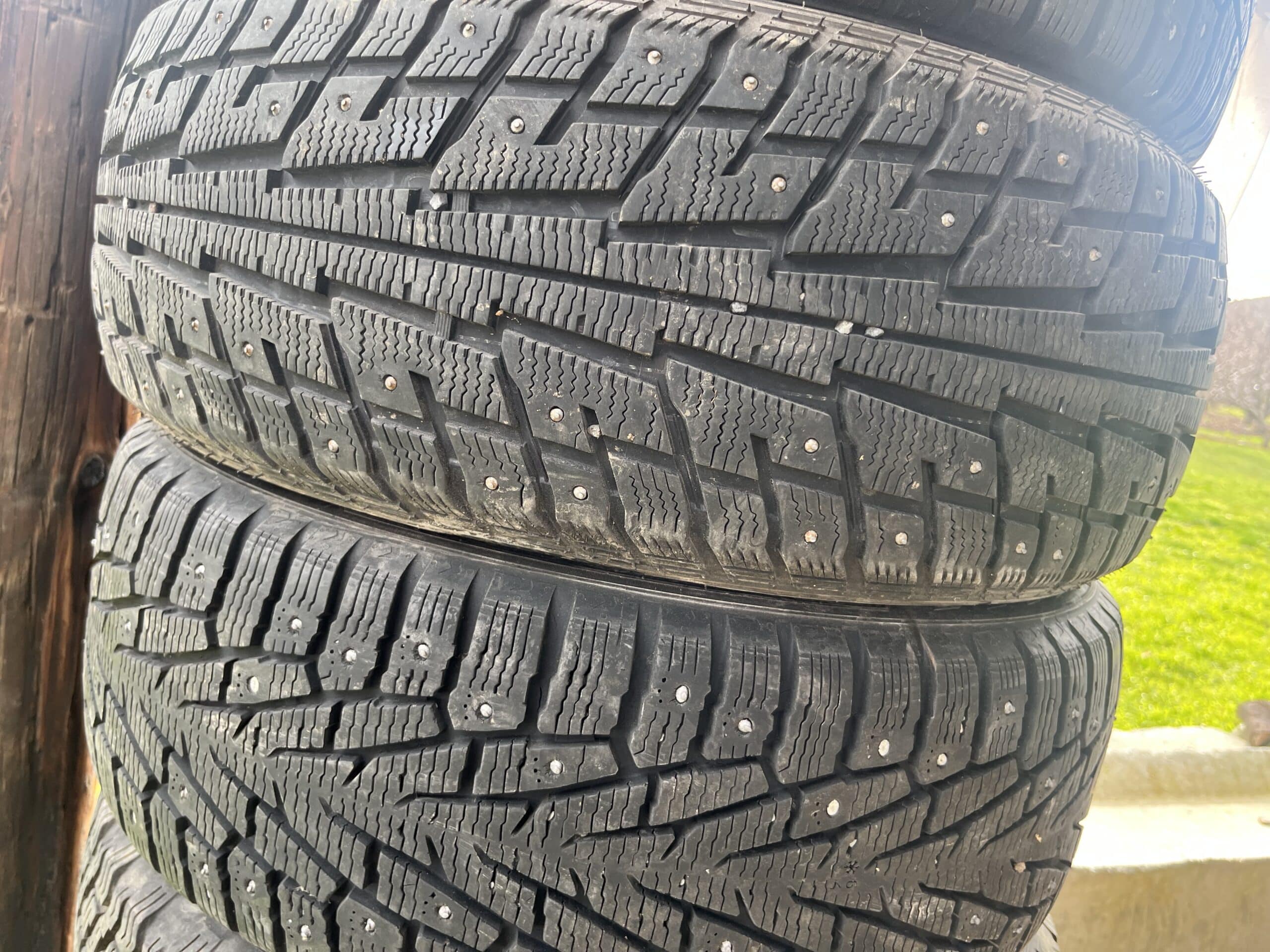 For Sale: Set of 4 Studded Winter Tires —225/55R18 102T