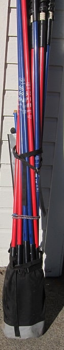 Alpine Ski Slalom Race Gates