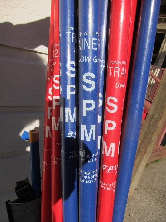 Alpine Ski Slalom Race Gates