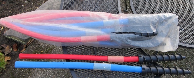 Alpine Ski Slalom Race Gates
