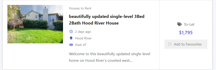 Forestview rental listing is a SCAM