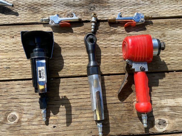 Dayton Speedaire Air Compressor with tools