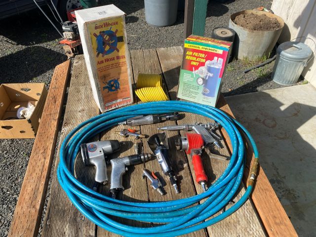 Dayton Speedaire Air Compressor with tools