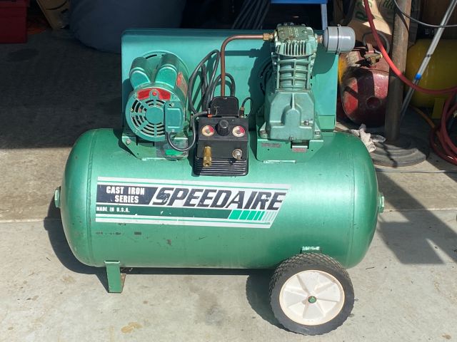 Dayton Speedaire Air Compressor with tools