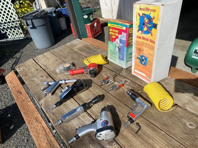 Dayton Speedaire Air Compressor with tools