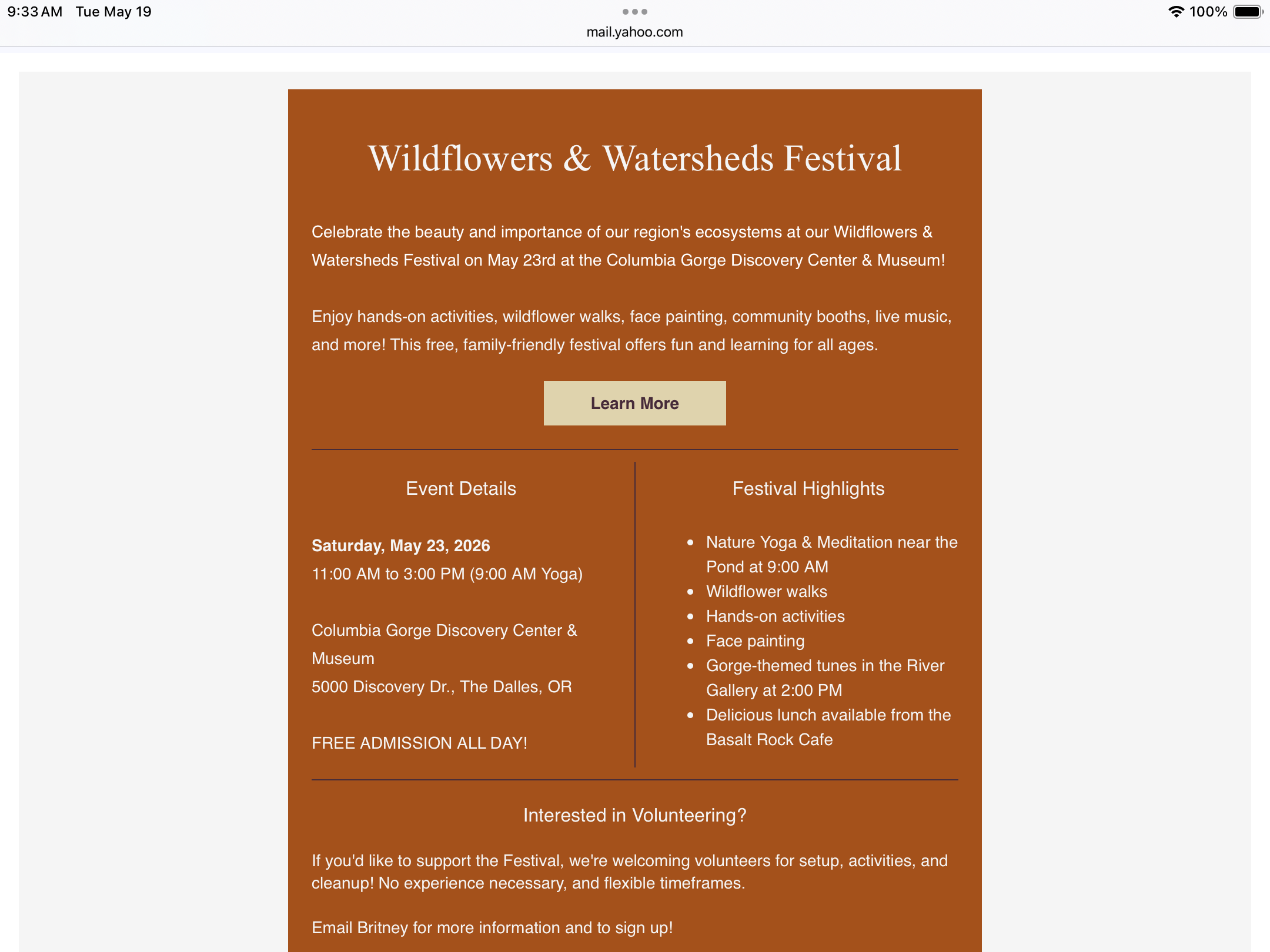 Wildflower festival