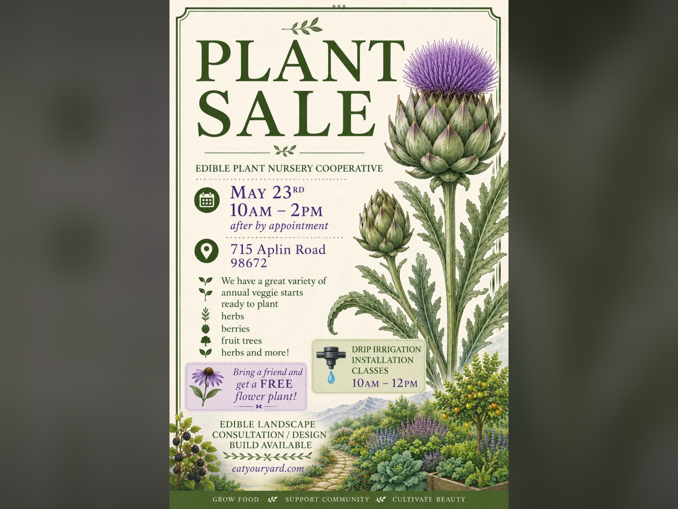 Plant sale today