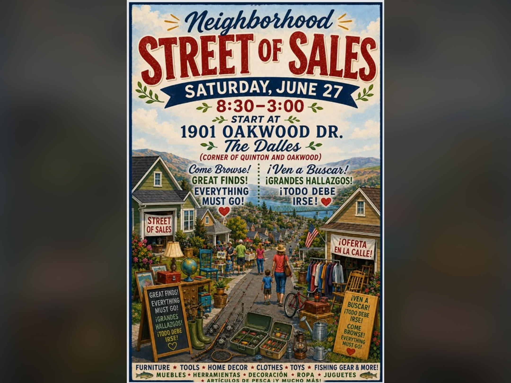 Dalles street sale sat