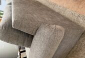 Pottery barn couch, oversized chair and ottoman