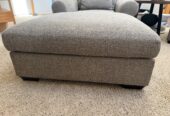 Pottery barn couch, oversized chair and ottoman