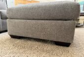 Pottery barn couch, oversized chair and ottoman