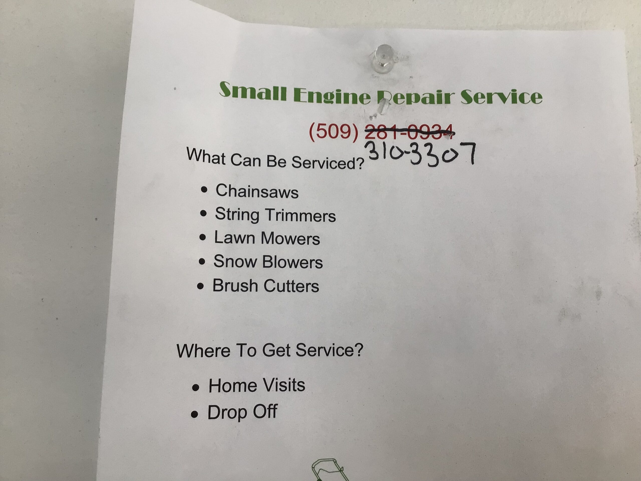 Small engine repair