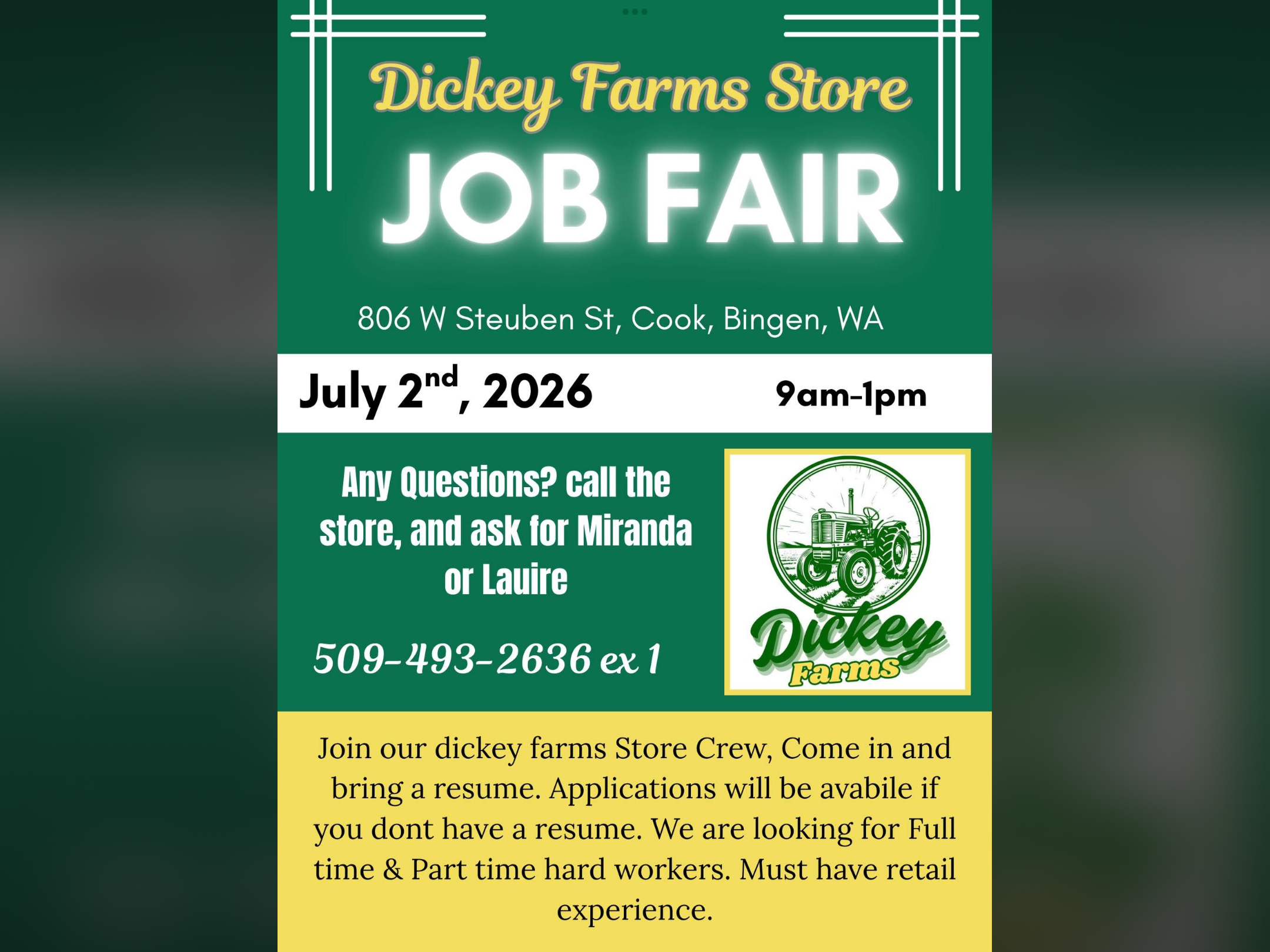Job fair today