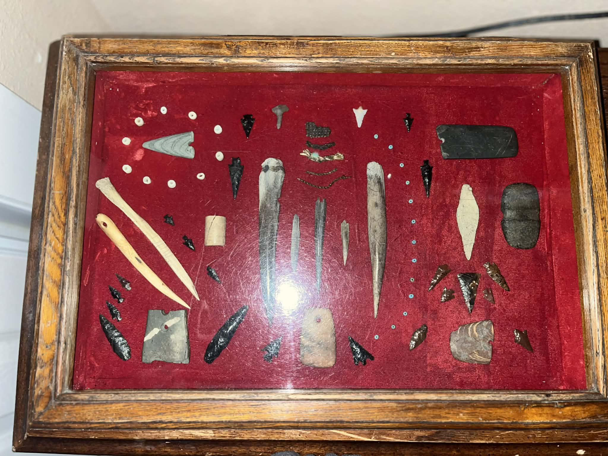 Antique jewelry display cases