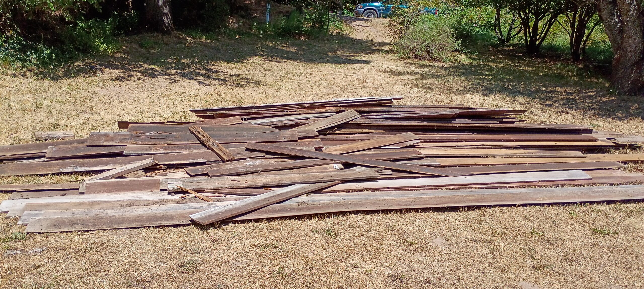 Cedar siding slats