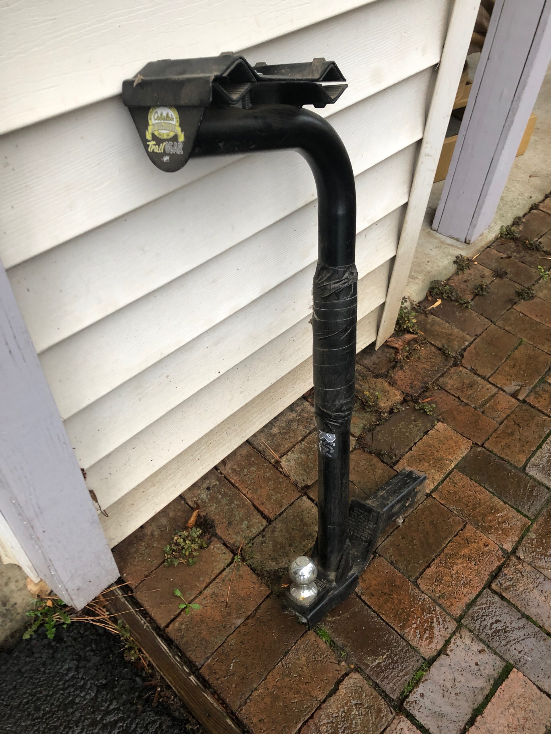trailer hitch receiver with ball and bike rack