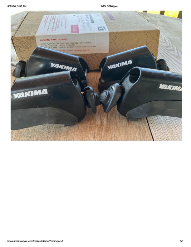 Yakima Rack equip for Subaru Outback 2013 and 2017.