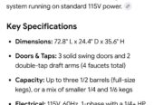 4 Tap Kegerator
