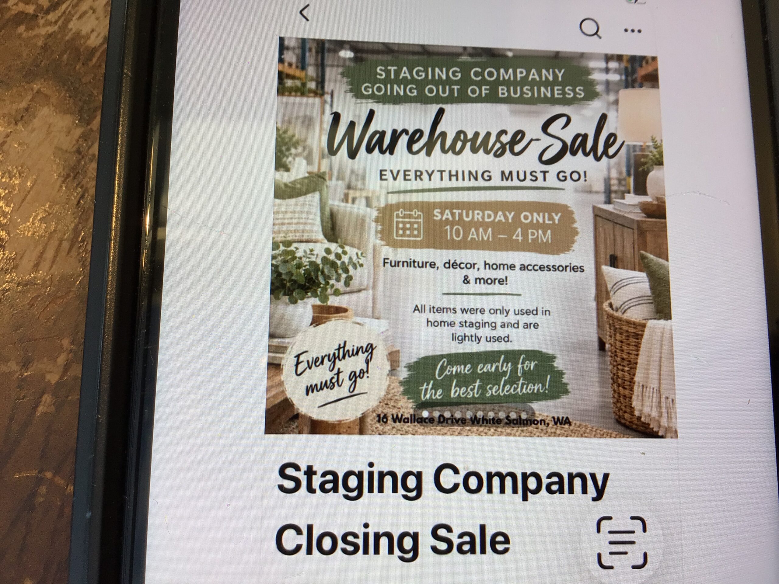 Sale today